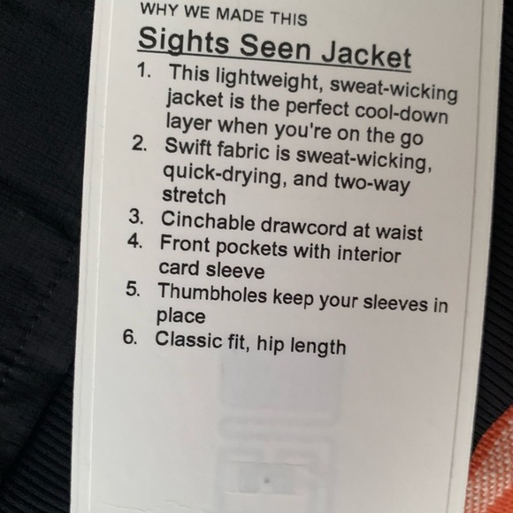 LULU LEMON Sights Seen Jacket - Picture 3 of 7